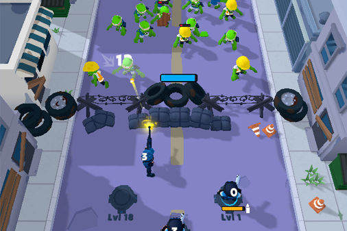 World Z Defenseのプレイ画面