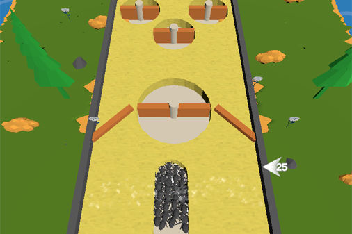 アントキングダムラッシュのゲーム画面