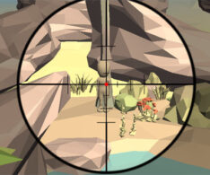 隠れた棒人間を狙撃する射撃ゲーム【カモスナイパー（Camo Sniper）】