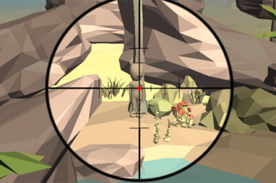 隠れた棒人間を狙撃する射撃ゲーム【カモスナイパー（Camo Sniper）】