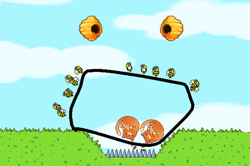 キャットレスキューのゲーム画面