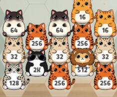ネコの2048落ちものパズル【キャタフォール2048】