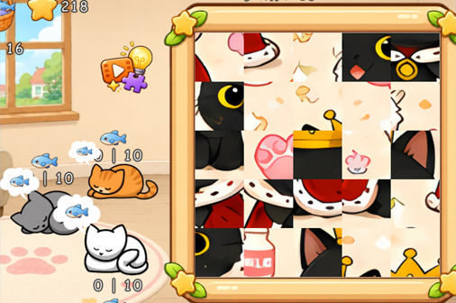 キャッツ＆ジグソーのゲーム画面