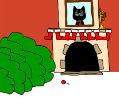 Christmas cat