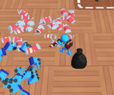 掃除機でゴミを回収するお掃除ゲーム【クリーンハウス (Clean House)】