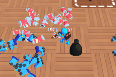 掃除機でゴミを回収するお掃除ゲーム【クリーンハウス (Clean House)】