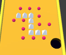 白だけ落とす高難度落とし穴ゲーム【カラーホール】