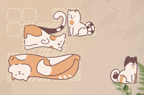 コージーパズル・キャッツのゲーム画面