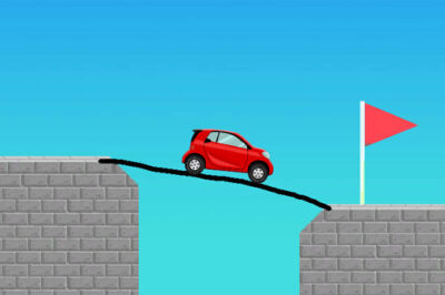 線で車を誘導する脳トレゲーム【ドローブリッジパズル】
