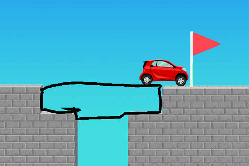Draw Bridge Puzzleのゲーム画面