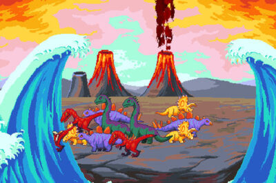 恐竜絶滅を阻止するクリック連打ゲーム Extinction Intervention