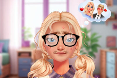 オタク女子を変身させるメイクアップゲーム【学校の人気者へ (From Nerd to School Popular)】