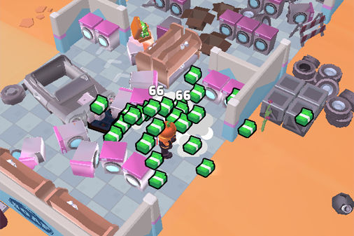 ガスステーションのゲーム画面