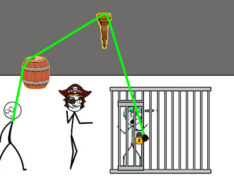 ゴム人間が体を伸ばすパズルアクション【ゴムゴマン棒人間】