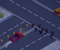 車を運転する2Dドライブゲーム Highway Robbers