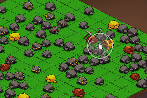 キープオンマイニングのゲーム画面