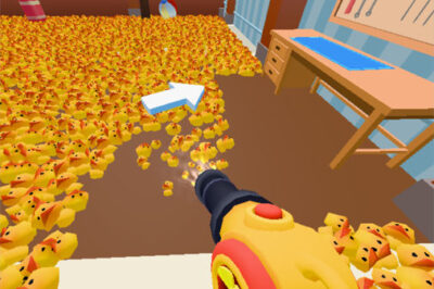 落ち葉を掃除機で吸い込むお掃除ゲーム【リーフ・クリアランス】