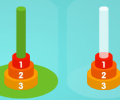 ハノイの塔の無料パズルゲーム Math Tower of Hanoi