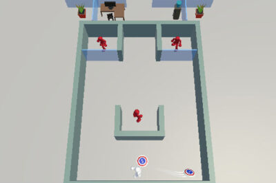 壁を使って敵を倒す跳弾アクション【ミスターディスク】