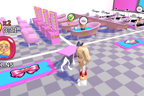 My Pet Care Salon: Obby Dress-Up 3Dのゲーム画面