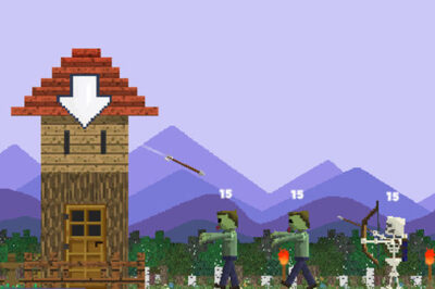 マイクラ風の放置系防衛ゲーム【初心者村タワーディフェンス (Noob Village Tower Defense)】