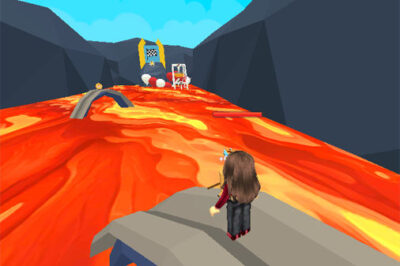 マグマから逃げるアスレチックゲーム【オビー：溶岩からの脱出】
