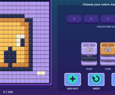 ドット絵のブロックを回収するパズル【オッドリーソーテッド】