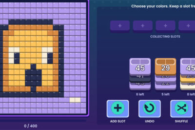 ドット絵のブロックを回収するパズル【オッドリーソーテッド】