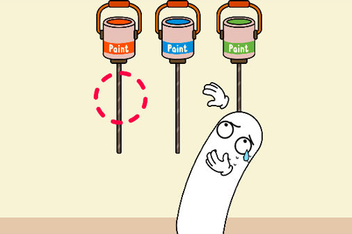 「Pet Me Maze」アイテム回収中の迷路パズル画面