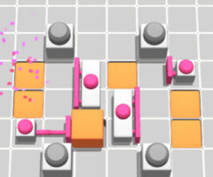 ボタンで箱を誘導するパズルゲーム Press To Push Online