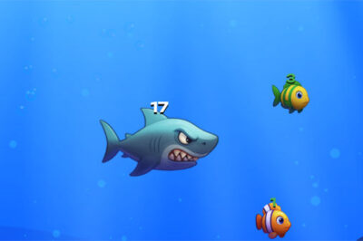 魚を食べて育つ弱肉強食ゲーム【シャークアタック (Sharky Attack)】