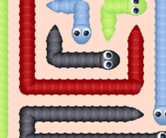 もつれたヘビを解くパズルゲーム【スネークアウト2】