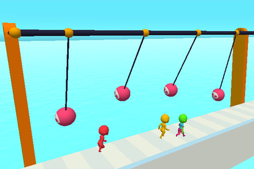 スタンブルレースのゲーム画面