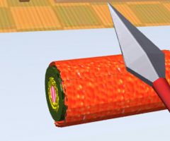 海苔巻きを勘違いした食べ物ゲーム Sushi Roll 3D