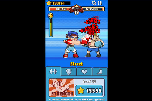 タップKOのゲーム画面