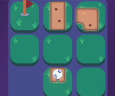 ゴルフボール誘導スライドパズル【タイニートレイル】