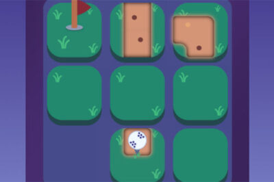 ゴルフボール誘導スライドパズル【タイニートレイル】