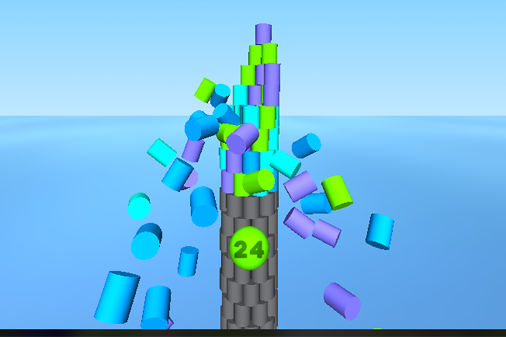 タワーカラークラッシュのゲーム画面