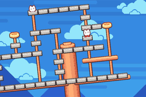 猫の塔のゲーム画面
