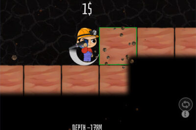 地底を掘り進める採掘ゲーム Treasure Hunter