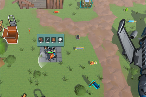 ゾンビサバイバル（Zombie Survival）のプレイ画面